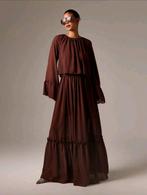 Soepelvallende elegante jurken S tm.L, Bruin, Maat 42/44 (L), Nieuw, Ophalen of Verzenden