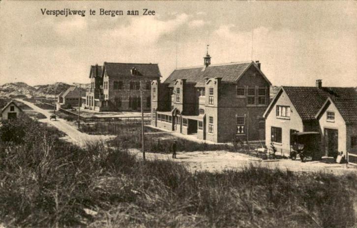 Bergen aan Zee - Verspeijkweg, Verzamelen, Ansichtkaarten | Nederland, Ongelopen, Noord-Holland, Voor 1920, Ophalen of Verzenden