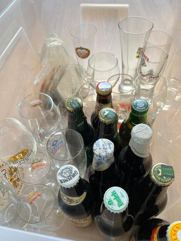 Oude Biertjes, Bierglazen. Viltjes, enz