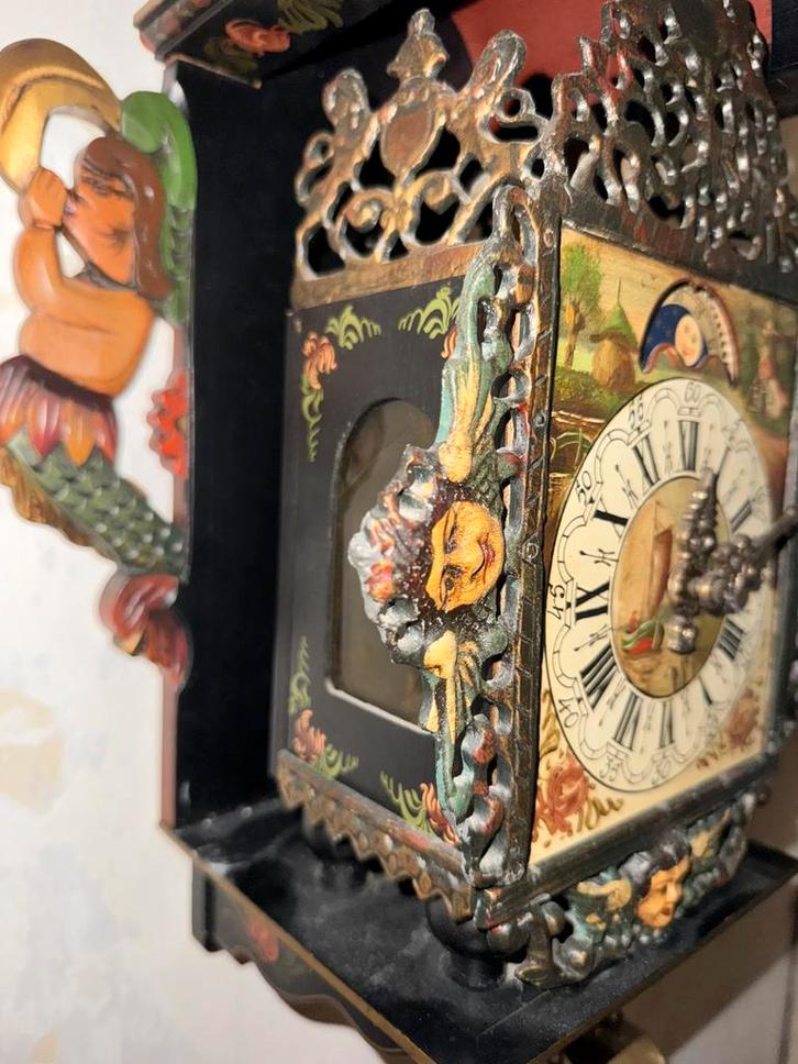 Mooie oude friese stoeltjes klok, Antiek en Kunst, Antiek | Klokken, Ophalen of Verzenden