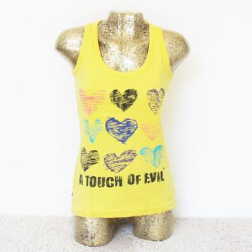 Super Leuk April Evil Topje 100% Katoen (M) - 26 € 15,- beschikbaar voor biedingen