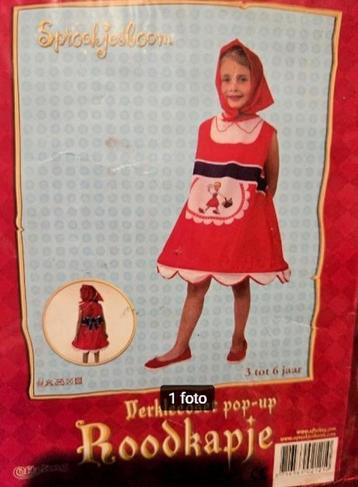 Mooi Roodkapje jurk pop up mt 92 / 116 beschikbaar voor biedingen