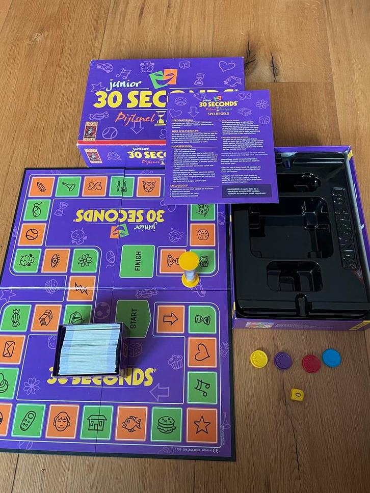 30 Seconds Junior - Leuk gezelschapsspel!, Hobby en Vrije tijd, Gezelschapsspellen | Bordspellen, Zo goed als nieuw, Drie of vier spelers