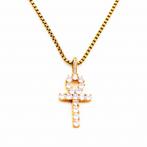 Jasseron Ketting Egyptische Kruis Ankh Hanger Verguld Stalen, Overige materialen, Birgitta-Gracht 33, 6465 EL Kerkrade, Nederland