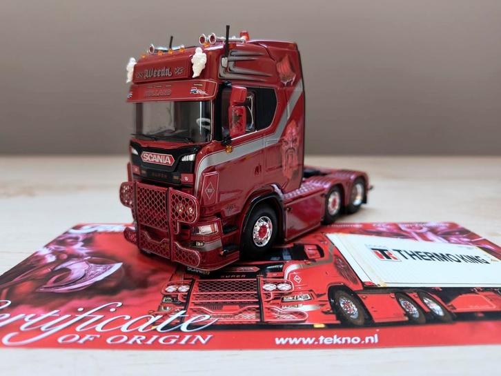 Tekno Scania Weeda, Hobby en Vrije tijd, Modelauto's | 1:50, Zo goed als nieuw, Bus of Vrachtwagen, Tekno, Ophalen of Verzenden