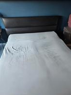 Tempur bed 180x210 - Kunstleer frame, Ophalen, Overige materialen, Gebruikt, Tweepersoons