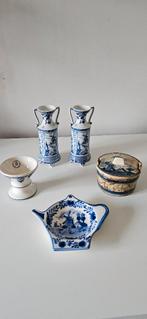 Set van 5 Delfts blauwe voorwerpen, Ophalen of Verzenden