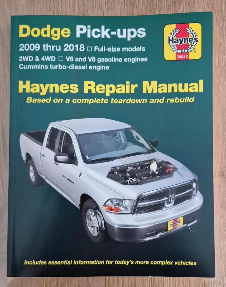 Haynes Reparatie Handboek Dodge Pick-up 2009-2018, Boeken, Auto's | Boeken, Nieuw, Overige merken, Ophalen of Verzenden
