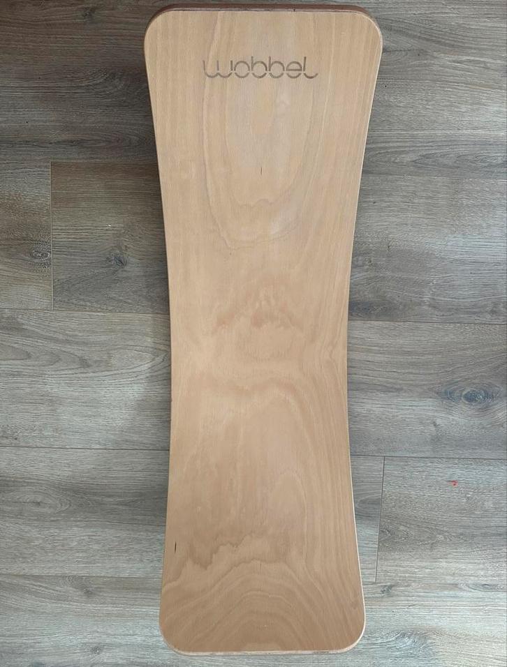 Wobbel Original met vilt - Groen, Kinderen en Baby's, Speelgoed | Houten speelgoed, Gebruikt, Overige typen, Ophalen of Verzenden