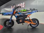 Kinder Crossmotor 24 volt - leren zit - tot 22km, Verzenden, Nieuw