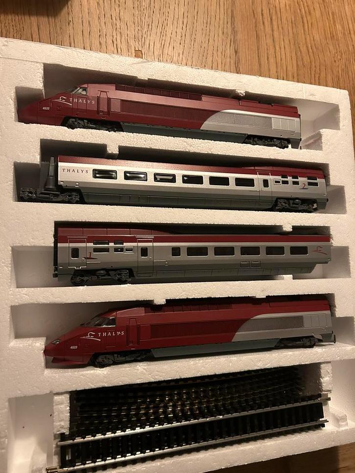 Zeldzaam: Jouef Thalys PBA, Hobby en Vrije tijd, Modeltreinen | H0, Zo goed als nieuw, Treinset, Gelijkstroom, Jouef, Analoog