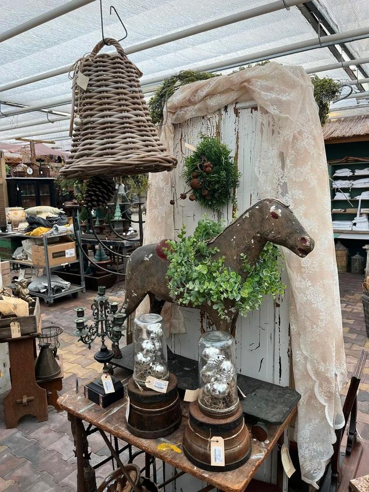 Oud papier machee paard vintage,brocant,landelijk NU 125, Huis en Inrichting, Woonaccessoires | Overige, Ophalen