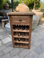 Stoer wijnkastje - wijntafel. Nieuw!!, Huis en Inrichting, Ophalen, Landelijk robuust stoer sober, Nieuw, Nvt