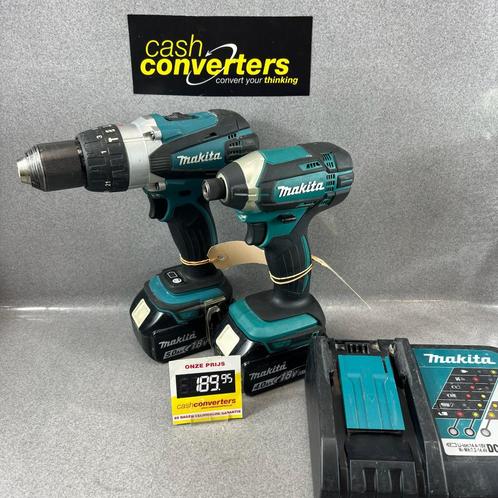 Makita Set DHP458+DTD152 Accu Schroeftol | 2accu | 381630, Doe-het-zelf en Verbouw, Gereedschap | Boormachines, Boormachine, 600 watt of meer