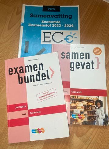 3 examenbundels VWO economie beschikbaar voor biedingen