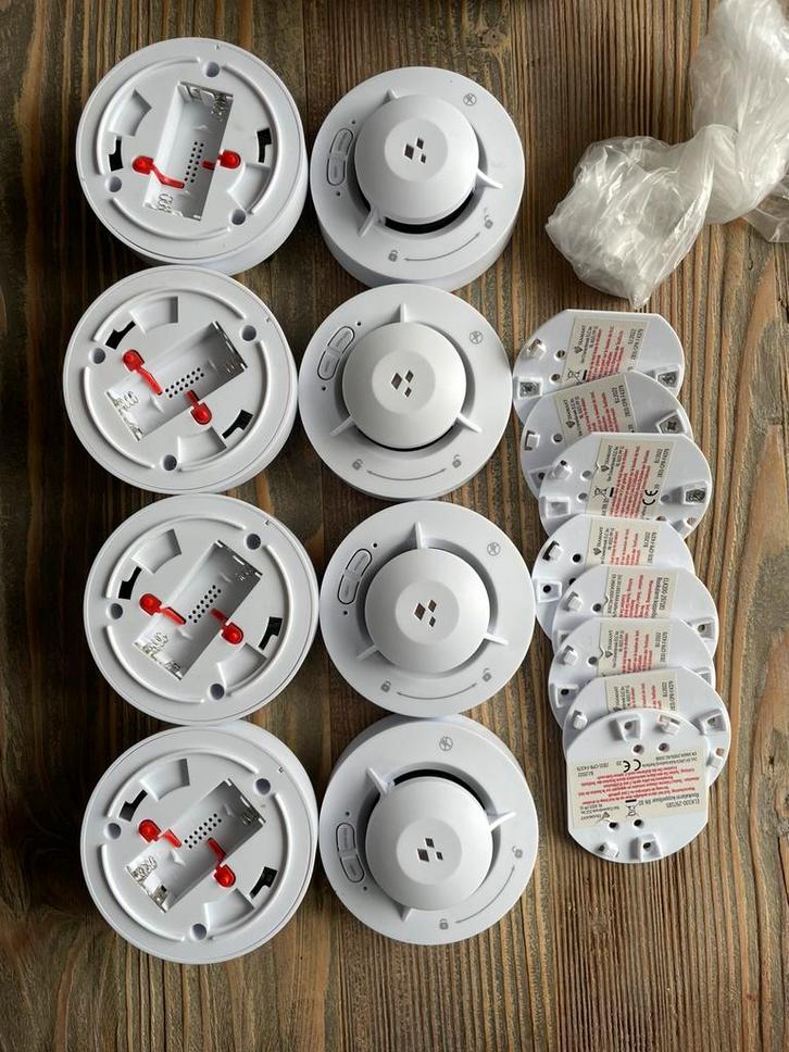 Rookmelders 8x, Doe-het-zelf en Verbouw, Alarmsystemen, Zo goed als nieuw, Detector, Sensor of Melder, Rook, Ophalen