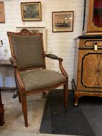 69) Antieke armstoel, Louis XV, Gebruikt, Overige kleuren, ., .