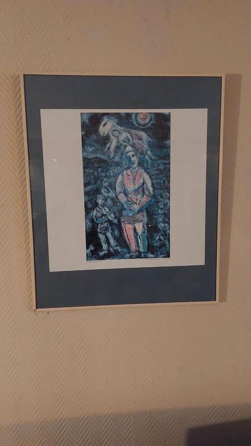MARC CHAGALL 1887 gesigneerd rechtsonder meester kunstenaar, Antiek en Kunst, Kunst | Schilderijen | Abstract, Ophalen of Verzenden
