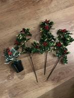 Hulsttakken met rode besjes en hulst plantje, Ophalen of Verzenden, Zo goed als nieuw