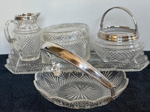 ROOMKAN-SUIKERBAK-CAKESCHAAL-THEEDOOS, BONBONSCHAAL DIAM/W, Verzenden, Zilver