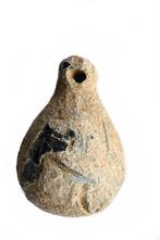 Medieval steelyard gewicht Peervormig 1550 Lood   b425, Antiek en Kunst, Ophalen of Verzenden