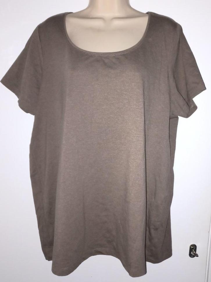 MS Mode top maat XXL (46/48), Kleding | Dames, Grote Maten, Zo goed als nieuw, Shirt of Top, Bruin, Ophalen of Verzenden
