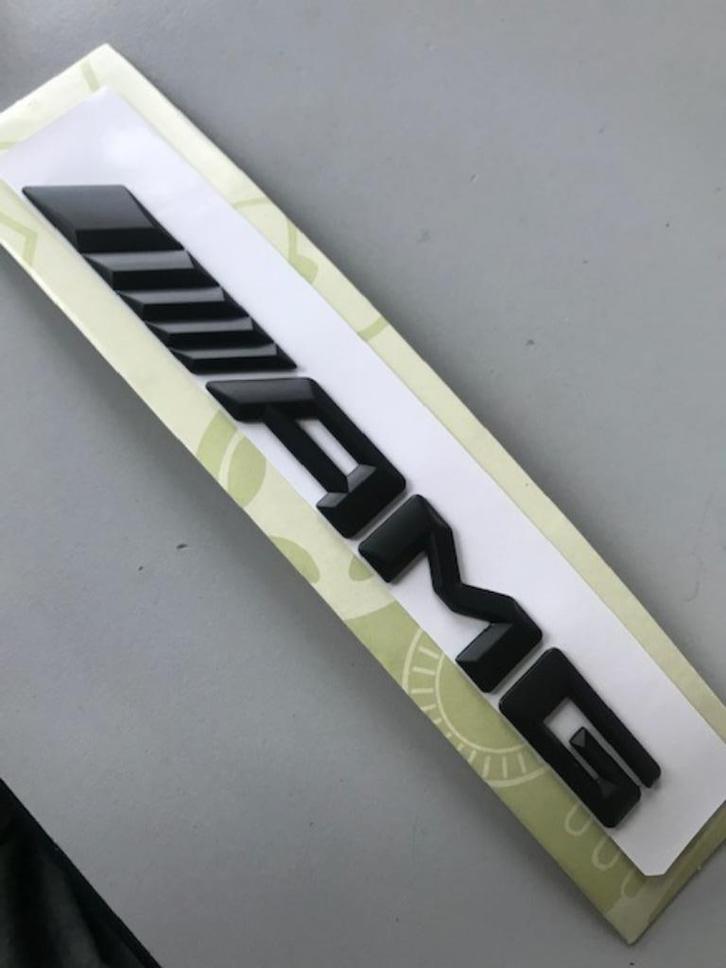 amg logo amg embleem mat zwart E63S E53 E43 C63S C43 S63 CLS, Auto diversen, Autostickers, Ophalen of Verzenden