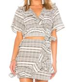 Wrap top & skirt matching set (Tularosa), Nieuw, Ophalen of Verzenden, Tularo, Korte mouw