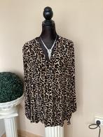 Leopard Print blouse maat 44, Kleding | Dames, Jurken, Bruin, Maat 42/44 (L), Ophalen of Verzenden, Zo goed als nieuw