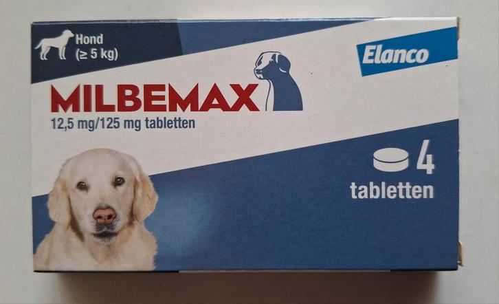 Milbemax hond - 4st in doosje - Nieuw, Dieren en Toebehoren, Honden-accessoires, Nieuw, Ophalen of Verzenden