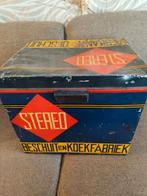Zeldzaam winkel blik van Stereo Beschuit en koekfabriek, Ophalen, Zo goed als nieuw, Overige merken