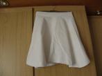 Goedkope off white katoenen cirkel rib rok 140 prima staat, Gebruikt, Meisje, Handgemaakt, Ophalen of Verzenden