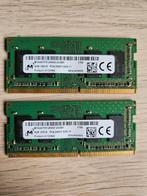 2x 4GB DDR4 SO-DIMM laptopgeheugen 2400 MHz – getest, Computers en Software, RAM geheugen, Gebruikt, DDR4, 2400 MHz, Ophalen of Verzenden