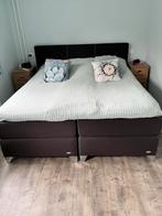Nordland Boxspring 180x210, Huis en Inrichting, Ophalen, Gebruikt, Bruin, 210 cm