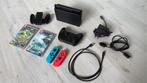 Nintendo Switch V2, Pro Controller, 2 games (o.a.Zelda TotK), Switch 2019 Upgrade, Met games, Met 2 controllers, Ophalen of Verzenden