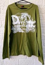 Diesel vintage longsleeve Y2K graphic print maat M, Ophalen of Verzenden, Maat 52/54 (L), Zwart