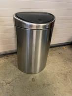 Brabantia Touch Bin Prullenbak RVS matt steel, 40 liter of meer, Ophalen, Gebruikt, Rvs