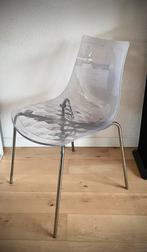 Calligaris Ice design eetkamer stoel transparant / “ ijs “, Huis en Inrichting, Kunststof, Design Calligaris Ice, Wit, Ophalen of Verzenden