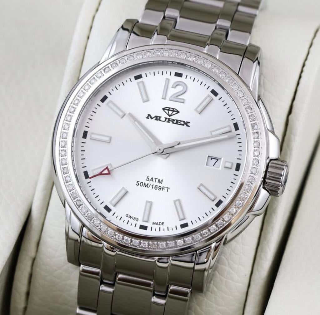 Murex Swiss kwarts &  70 diamantjes ( 0.57 karaat ), Ophalen of Verzenden, Nieuw