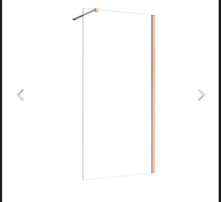 Inloopdouche 60x200 cm Rose Gold/Koper, Huis en Inrichting, Badkamer | Complete badkamers, Nieuw, Met douche, Ophalen