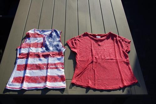 2 shirts, maat 140 (Morgan en Zara Girls), Kinderen en Baby's, Kinderkleding | Maat 140, Gebruikt, Meisje, Shirt of Longsleeve