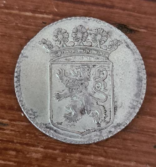 VOC Duit afslag in zilver Holland 1758, Postzegels en Munten, Munten | Nederland, Losse munt, Overige waardes, Vóór koninkrijk