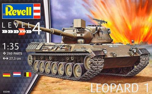 Leopard 1 + after market parts, Hobby en Vrije tijd, Modelbouw | Auto's en Voertuigen, Nieuw, Tank, 1:32 tot 1:50, Revell, Ophalen of Verzenden