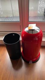 Rode Wesco Kickmaster Prullenbak (zonder logo), Gebruikt, Met pedaal, 50 tot 75 cm, Ophalen of Verzenden