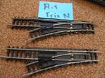 A-5  Trix wissels spoor N, Hobby en Vrije tijd, Modeltreinen | N-Spoor, Gebruikt, Gelijkstroom, Trix, Rails