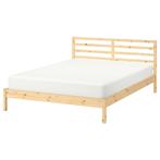 IKEA Tarva bedframe 140x200 grenen incl. lattenbodem, Ophalen, Gebruikt, Bruin, Tweepersoons
