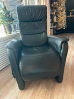 Sta op stoel zwart leer, Ophalen of Verzenden, Zo goed als nieuw, 50 tot 75 cm, Leer