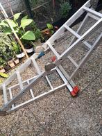 T.k. zgan trapsteiger in klapbaar van aluminium, Doe-het-zelf en Verbouw, Ladders en Trappen, Ophalen, Zo goed als nieuw, Minder dan 2 meter
