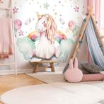 Fotobehang / Behang - Kinderkamer - Unicorn in de Wolken, Nieuw, Wanddecoratie, Verzenden