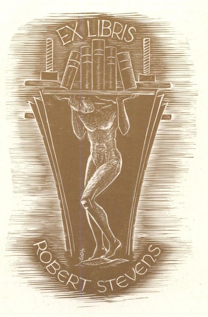 0639 Ex Libris Nederland : Harry Corvers, 1947, Antiek en Kunst, Kunst | Etsen en Gravures, Verzenden